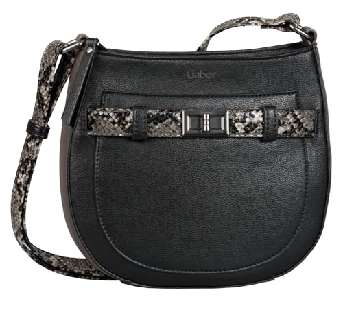 Gabor bags JANNA Damen Umhängetasche S, mixed black, 24x5,5x20,5 von Gabor