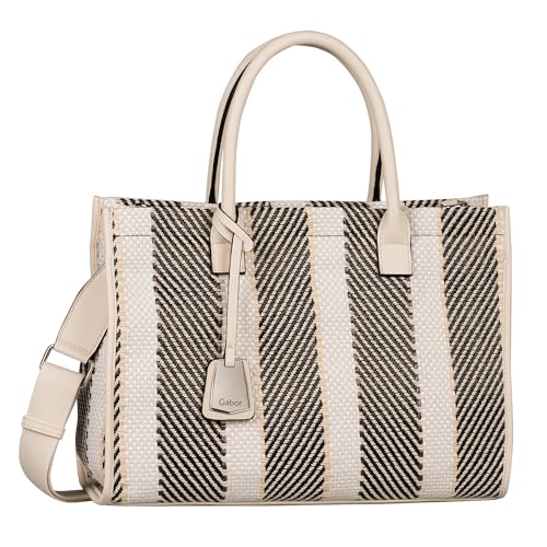 Gabor bags Julya Damen Shopper Umhängetasche Reißverschluss Groß Beige von Gabor