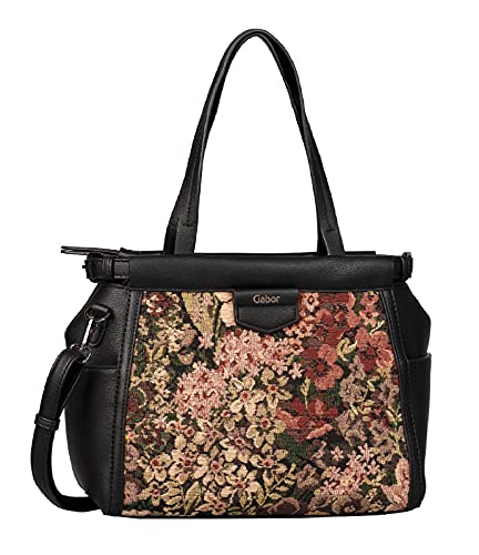 Gabor bags LEANDRA Damen Shopper M, mixed black, 31x14,5x26 von Gabor
