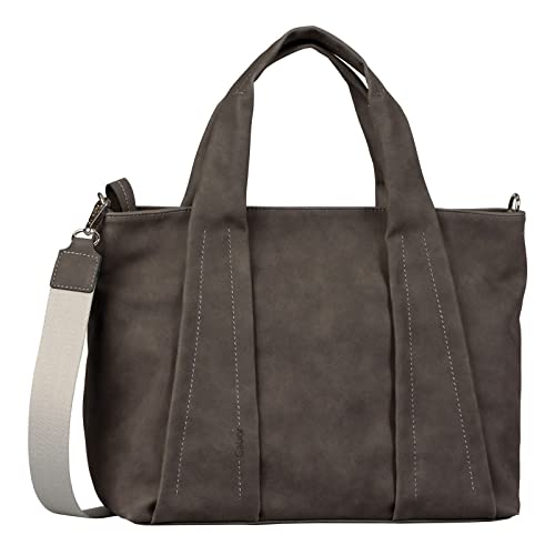 Gabor bags PEARL Damen Shopper M, dark grey, 38x14,5x27 von Gabor