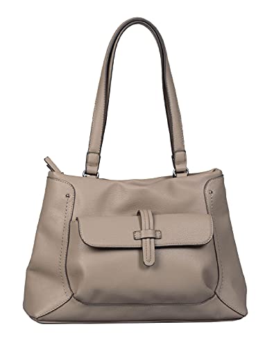 Gabor bags TABEA Damen Shopper L, light grey, 37x7x25,5 von Gabor