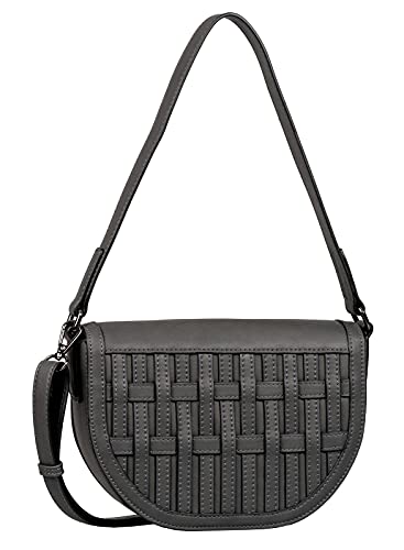 Gabor bags VALENTINA Damen Umhängetasche S, dark grey, 25,5x8,5x18 von Gabor