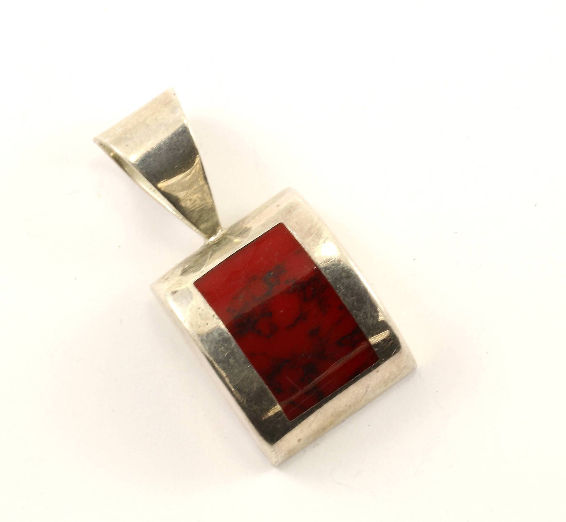 Jahrgang Großer Roter Jaspis Design Anhänger 925 Sterling Pd 1735 von GabrielStar