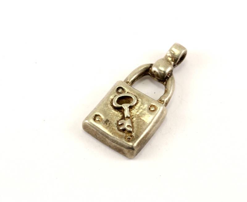 Jahrgang Schloss Und Schlüssel Anhänger 925 Sterlingsilber Pd 1557 von GabrielStar