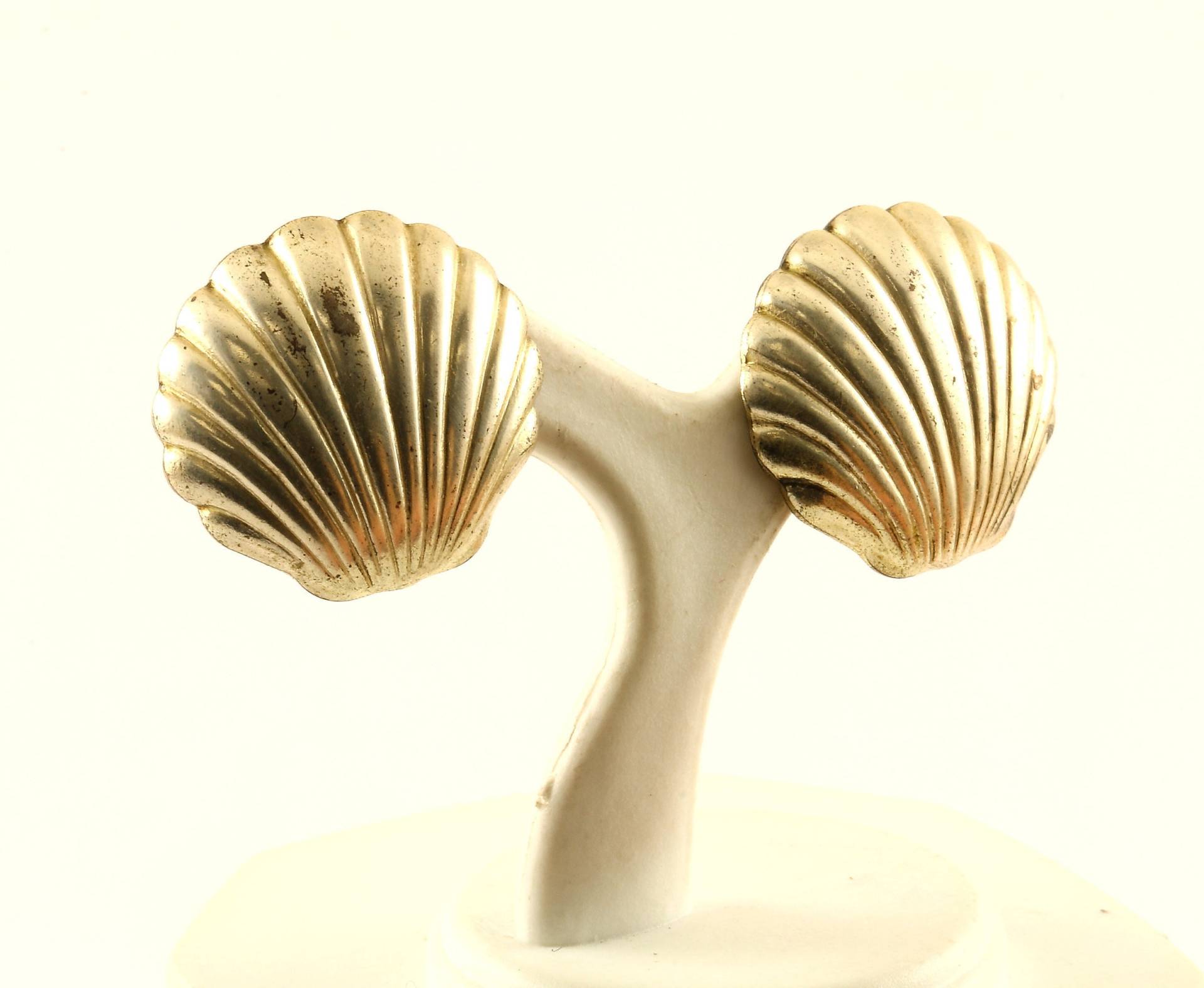 Jahrgang Schöne Meer Shell Design Ohrstecker Ohrringe Sterlingsilber Er 1249 von GabrielStar