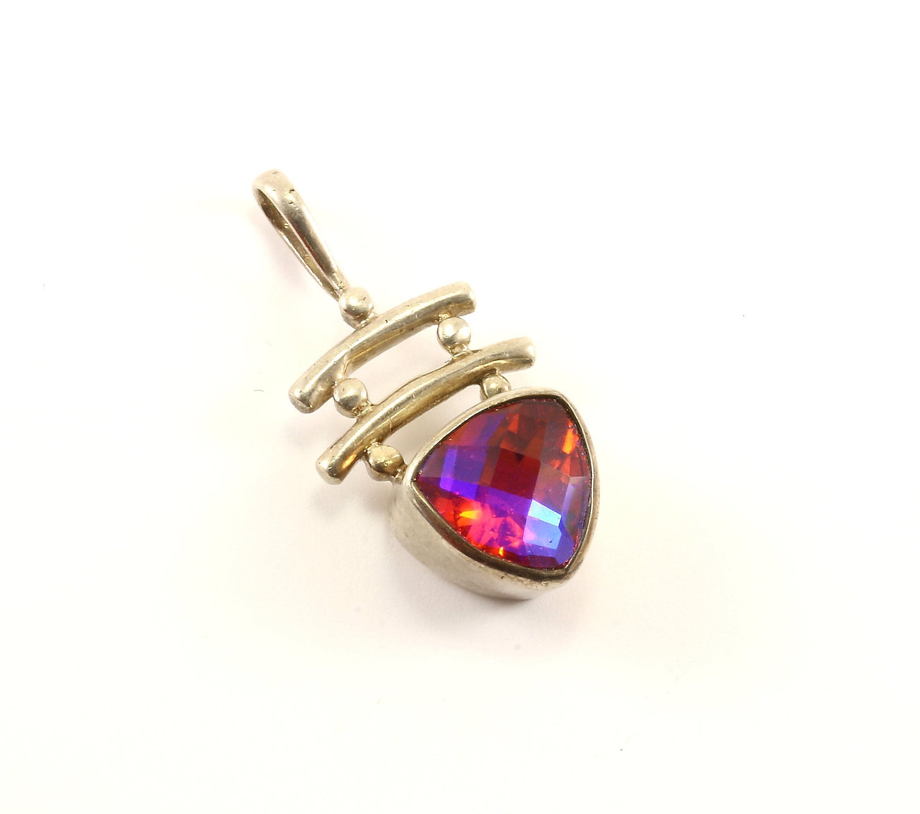 Jahrgang Schönen Chamäleon Multi Farbe Crystal Design Anhänger 925 Sterlingsilber Pd 1547 von GabrielStar