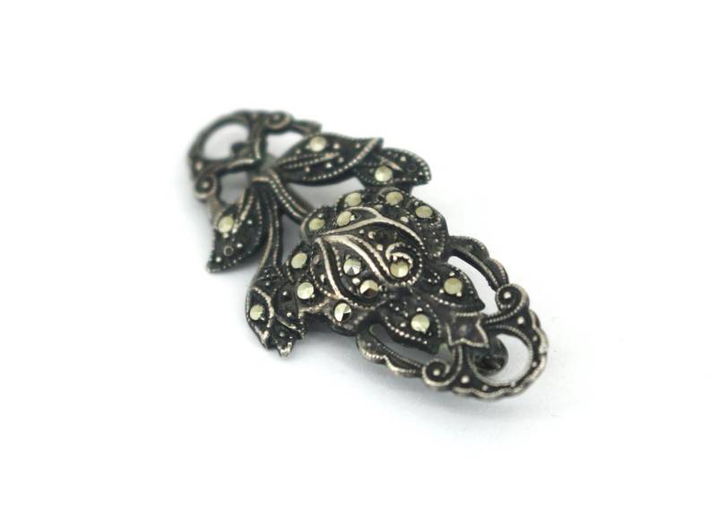 Rosen Markasit Brosche 935 Sterling Bb 332-E von GabrielStar