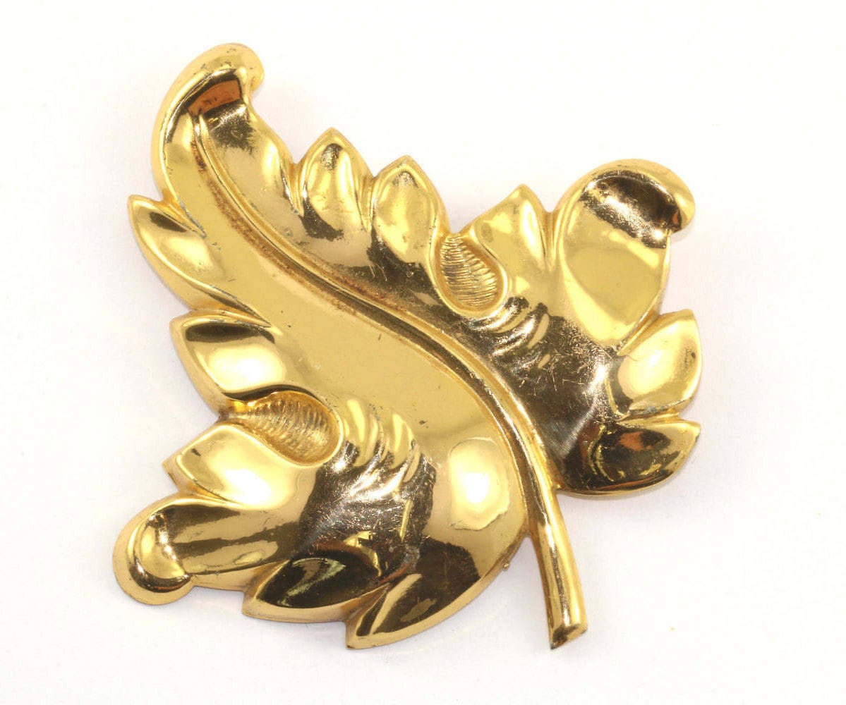 Vintage Blatt Design By Cora Pin/Brosche 925 Sterling Bb 191 von GabrielStar