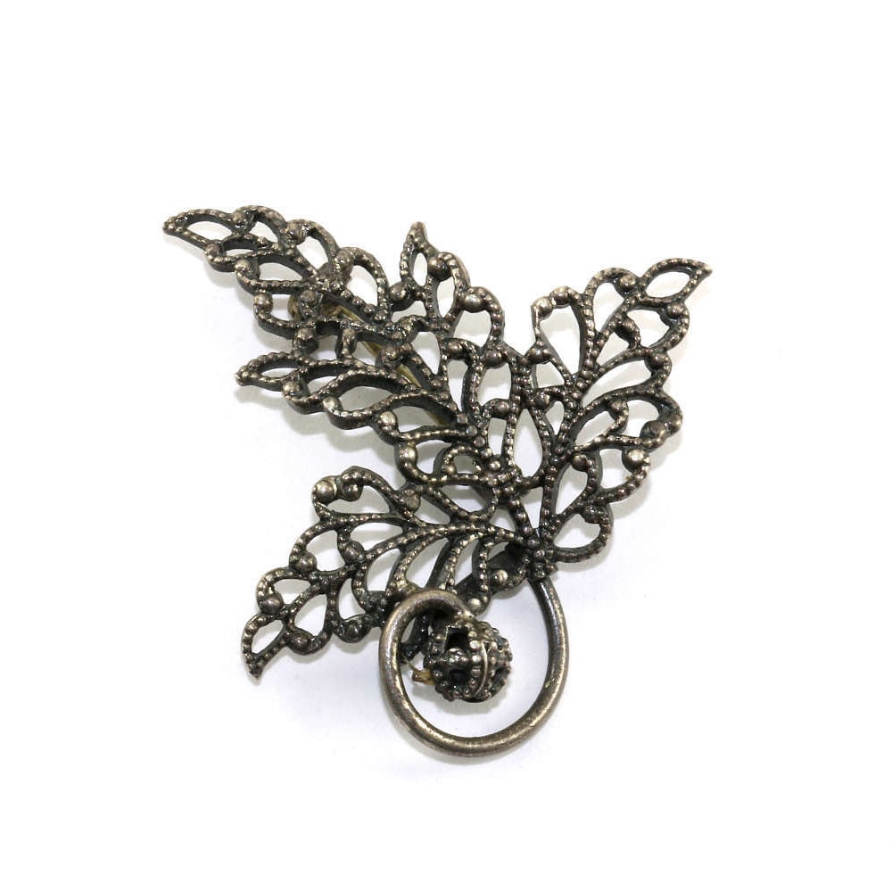 Vintage Blatt Form Pin/Brosche 925 Sterling Silber Bb 243 -E Vintage Blatt Form Pin/Brosche 925 Sterling Silber Bb 243 -E von GabrielStar