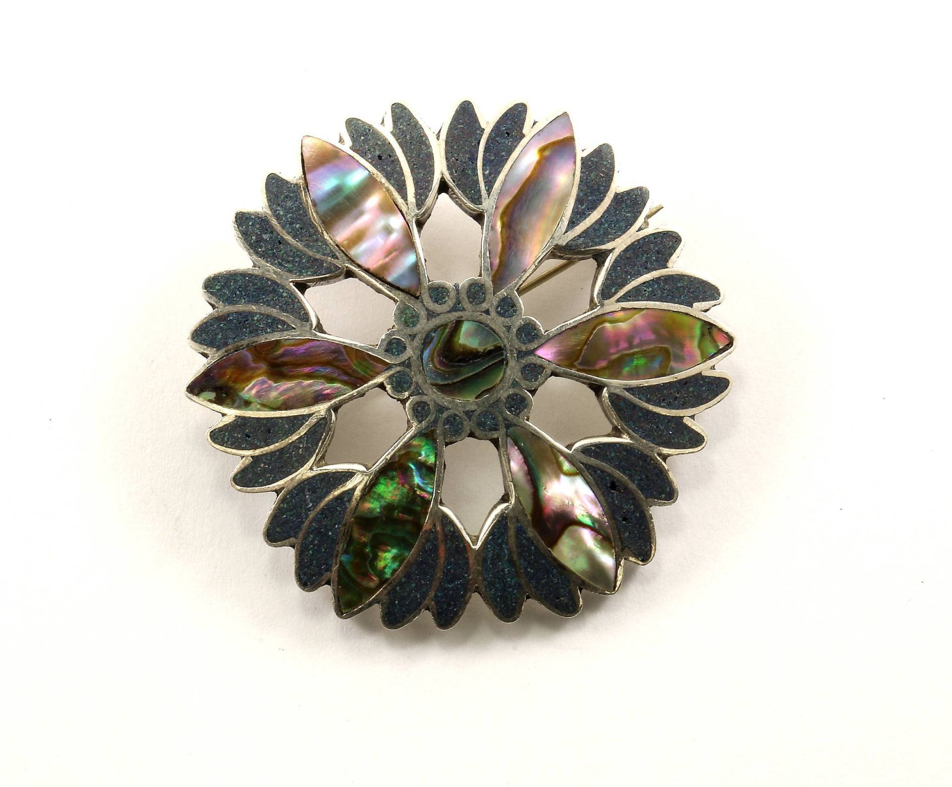Vintage Blumen Blumenmuster Abalone Pin/Brosche 925 Sterling Bb 556-E Vintage Blumen Blumenmuster Abalone Pin/Brosche 925 Sterling Bb 556-E von GabrielStar
