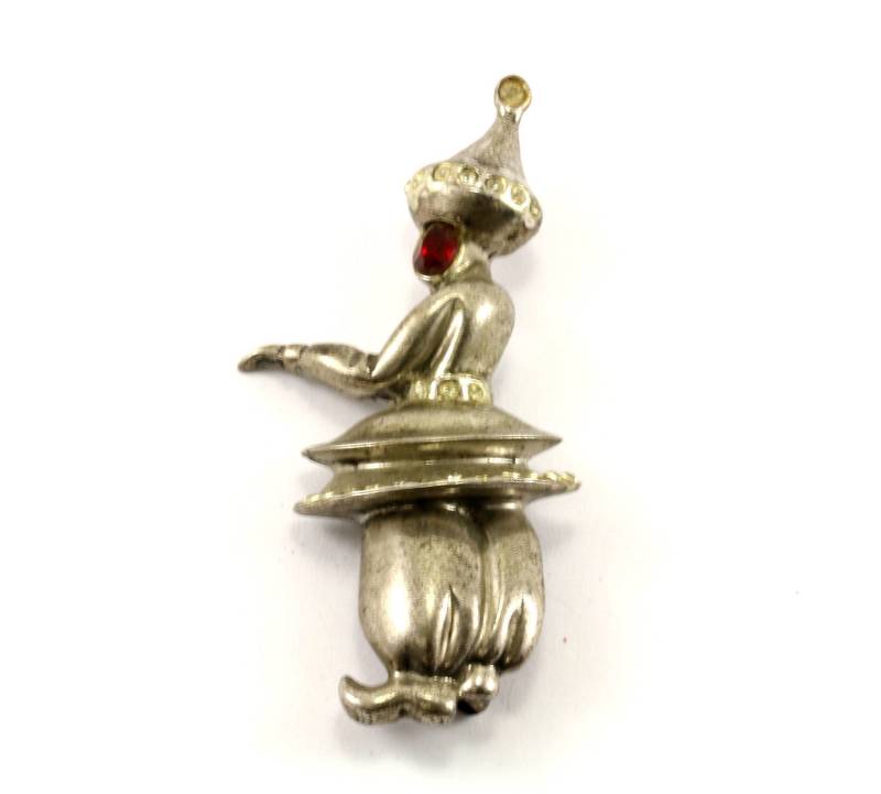 Vintage Clown Design Anstecknadel/Brosche 925 Sterling Bb 764-E von GabrielStar