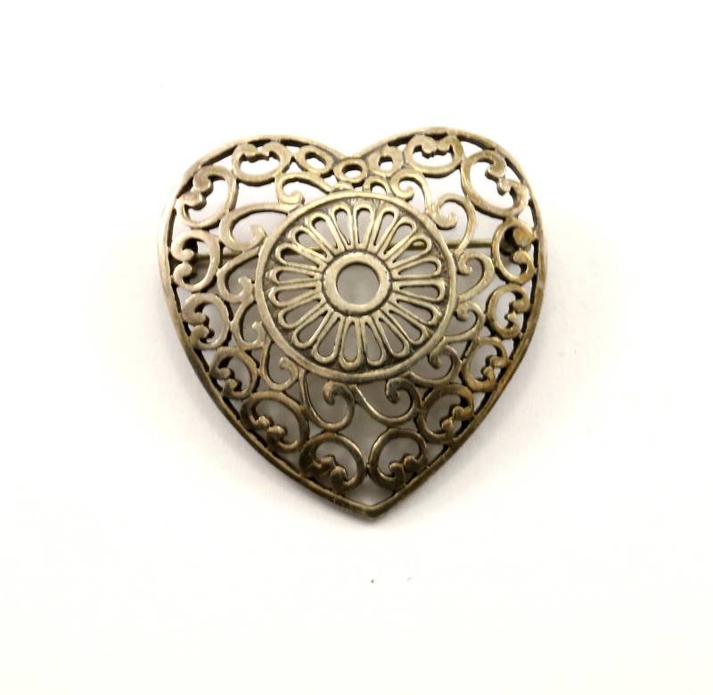 Vintage Herz Design Anstecknadel/Brosche 925 Sterling Bb 956-E Vintage Herz Design Anstecknadel/Brosche 925 Sterling Bb 956-E von GabrielStar