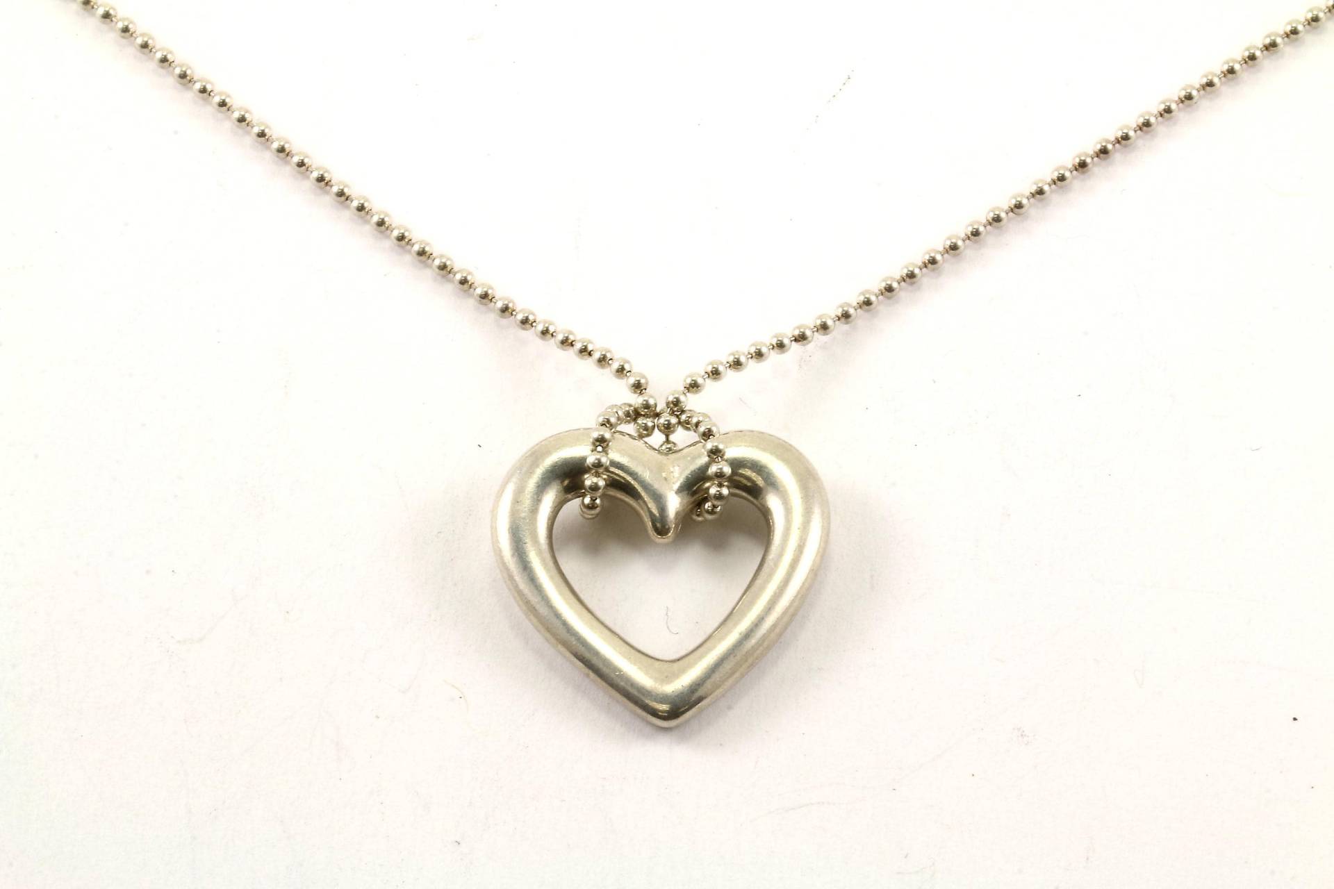 Vintage Herz Design Halskette 925 Sterling Silber Öffner 1316 von GabrielStar