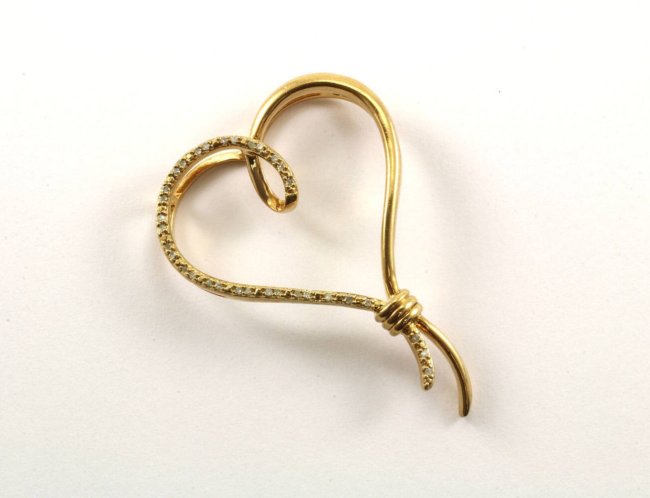 Vintage Herz Form Cz-Inlay Anhänger 925 Sterlingsilber Pd 1338-E von GabrielStar