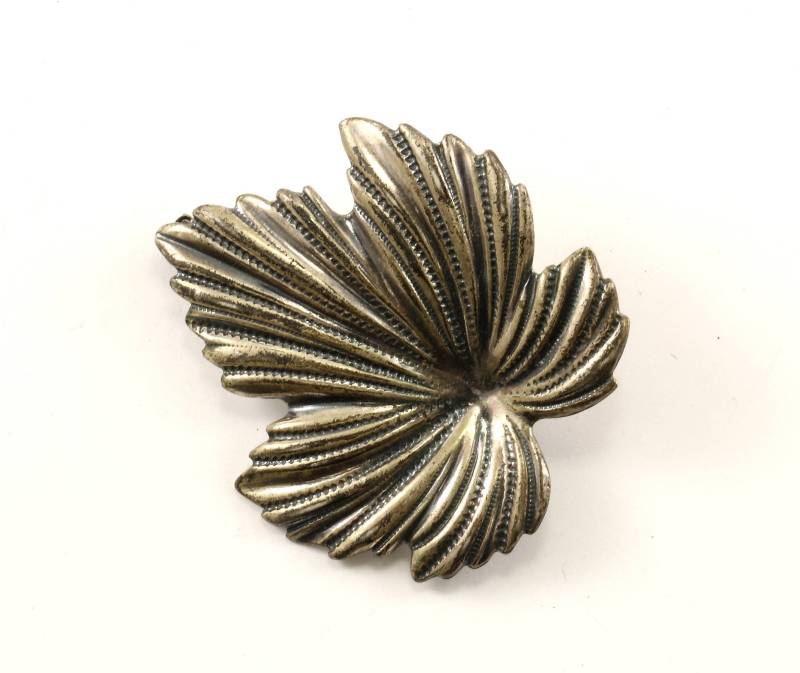 Vintage Jewelart Designer Blatt Blätter Design Pin/Brosche 925 Sterling Bb 1274 von GabrielStar