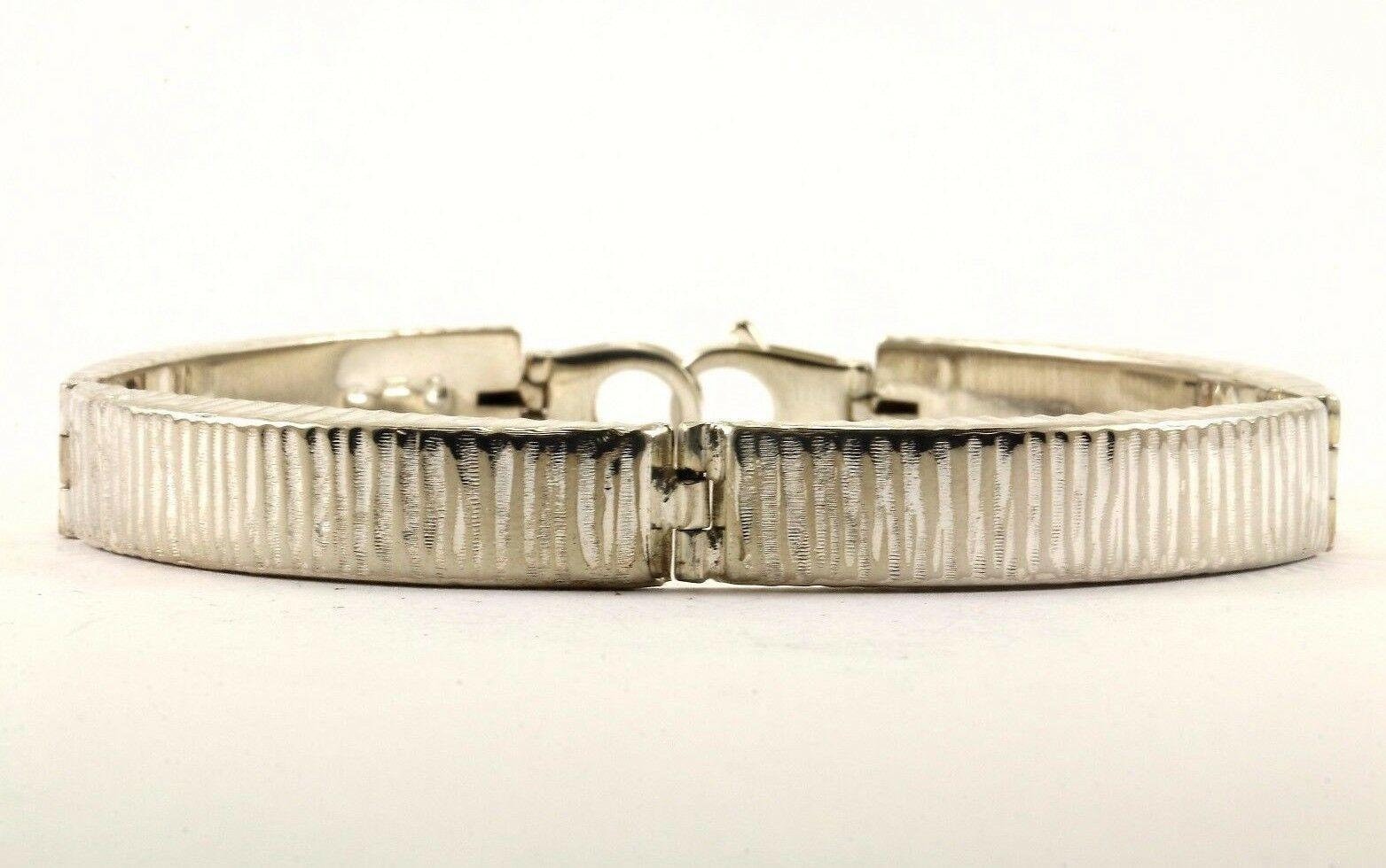 Vintage Kerben Design Gliederarmband 925 Sterling Br 2662(123720997209 von GabrielStar