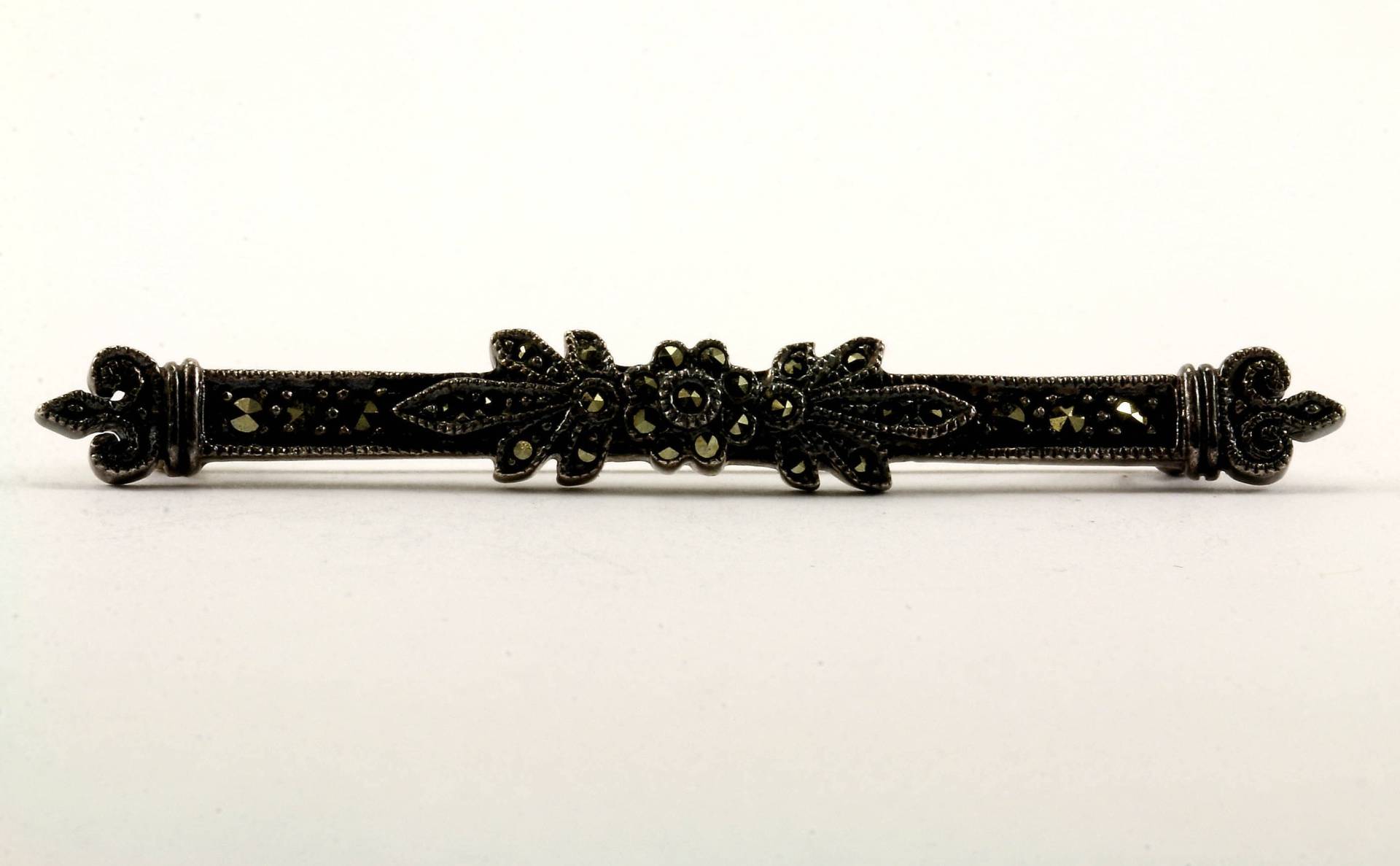 Vintage Markasit Inlay Anstecknadel/Brosche Aus 925Er Sterling Bb 234-E von GabrielStar