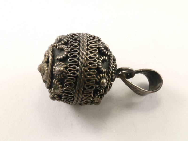 Vintage Mexico Bali Design Anhänger 925 Sterlingsilber Pd 1424 von GabrielStar