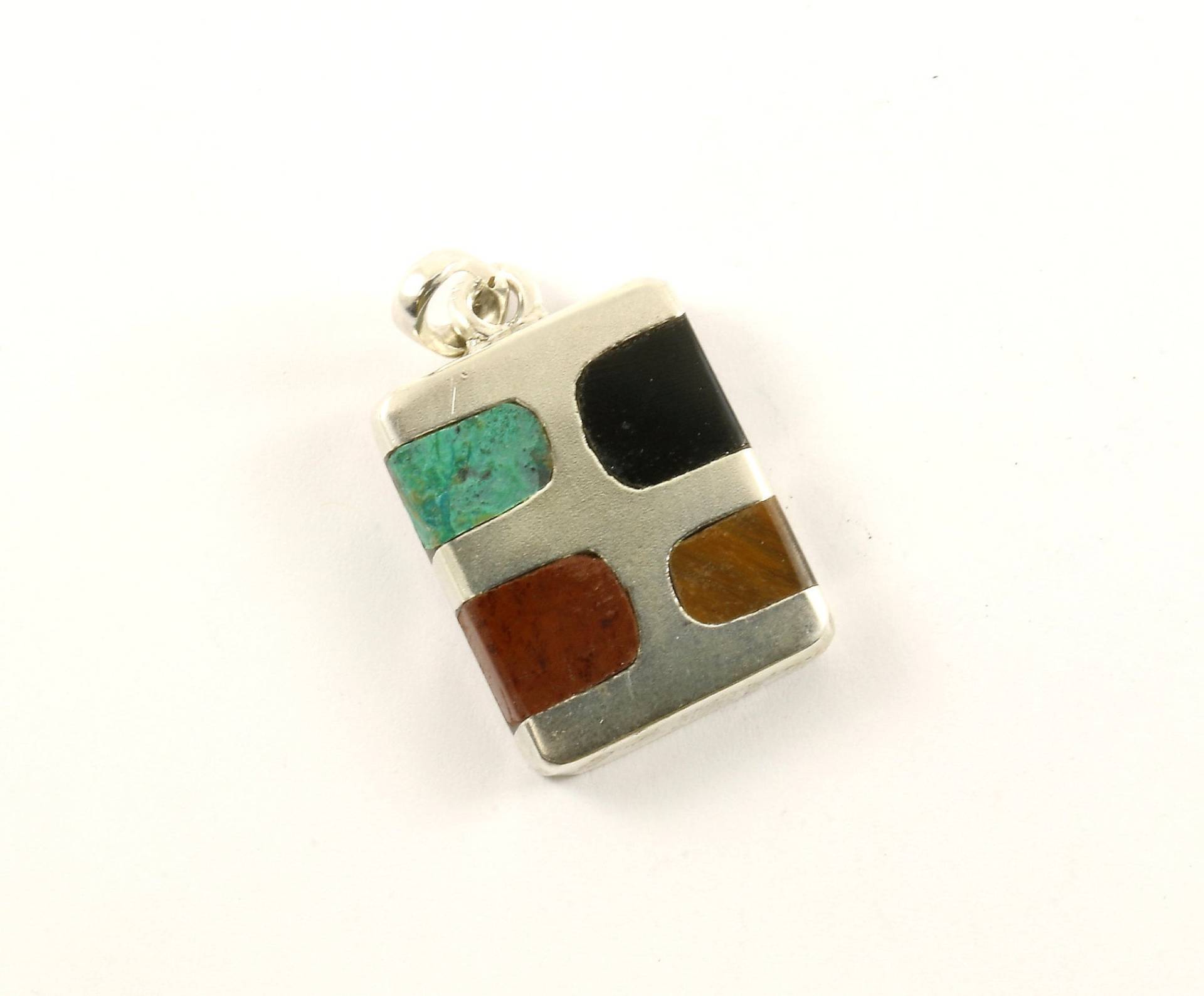 Vintage Multi Stein Bar Design Anhänger 925 Sterling Pd 2032 von GabrielStar