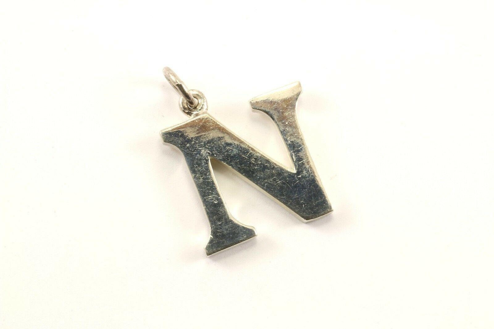 Vintage N Anfangsbuchstabe Design Anhänger 925 Sterling Pd 1839(401734525866 von GabrielStar