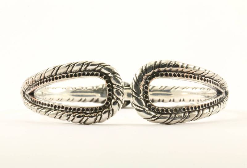 Vintage Schleife Design Twisted Designer Armreif Armband Sterling Silber Br 2238 von GabrielStar