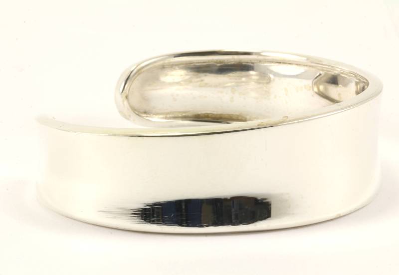 Vintage Schlichtes Manschetten-Armband Aus Sterling Silber Br 2126 von GabrielStar