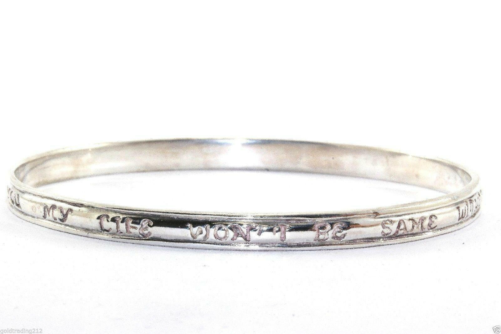 Vintage Signiert Mein Leben Wird Nicht Ohne Sie Gleich Sein Armreif Armband Sterling Br 241 | 123759780698 von GabrielStar