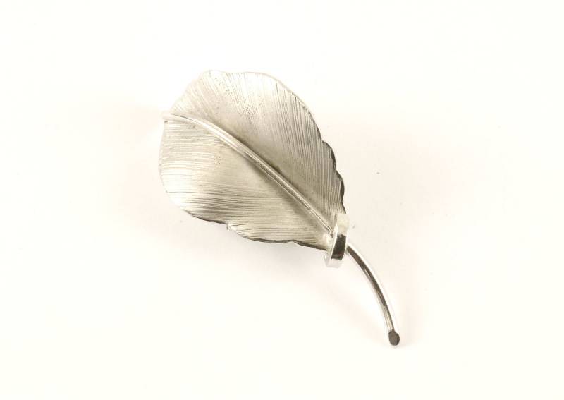 Vintage Silber Blatt Herbst Design Pin/Brosche 925 Sterling Bb 1599 von GabrielStar