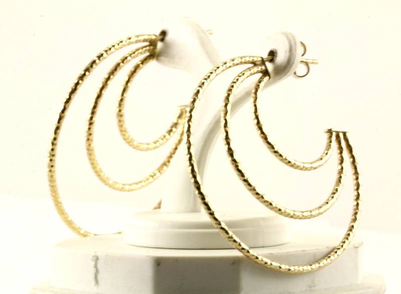 Vintage Textured Design Creolen 925 Sterling Silber Er 964 Vintage Textured Design Creolen 925 Sterling Silber Er 964 von GabrielStar