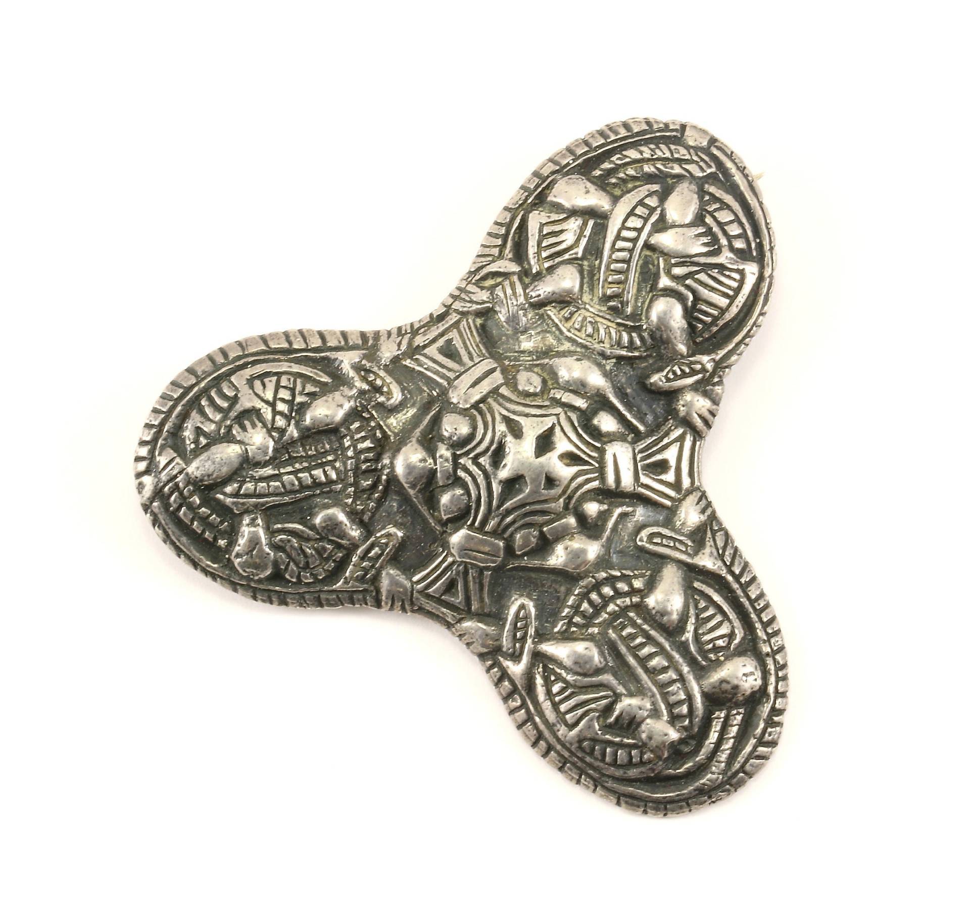 Vintage Triquetra Design Anstecknadel/Brosche 925 Sterling Bb 1271 von GabrielStar