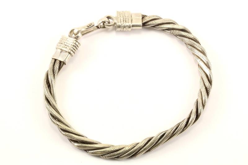 Vintage Twisted Multi Chain Design Hakenarmband 925 Sterling Br 1174 von GabrielStar