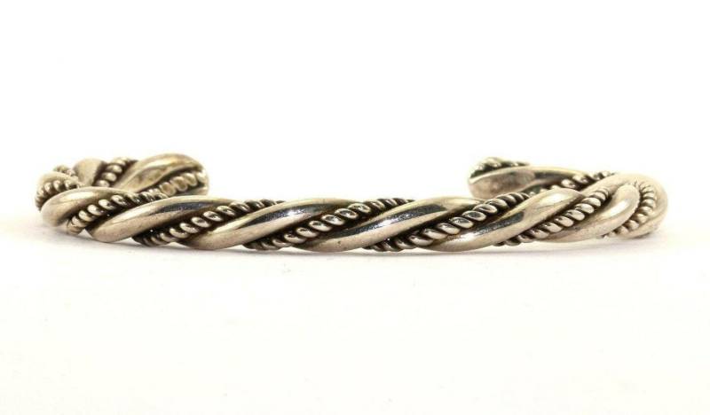 Vintage Twisted Style Manschette Armband 925 Sterling Br 1188(123720997139 von GabrielStar