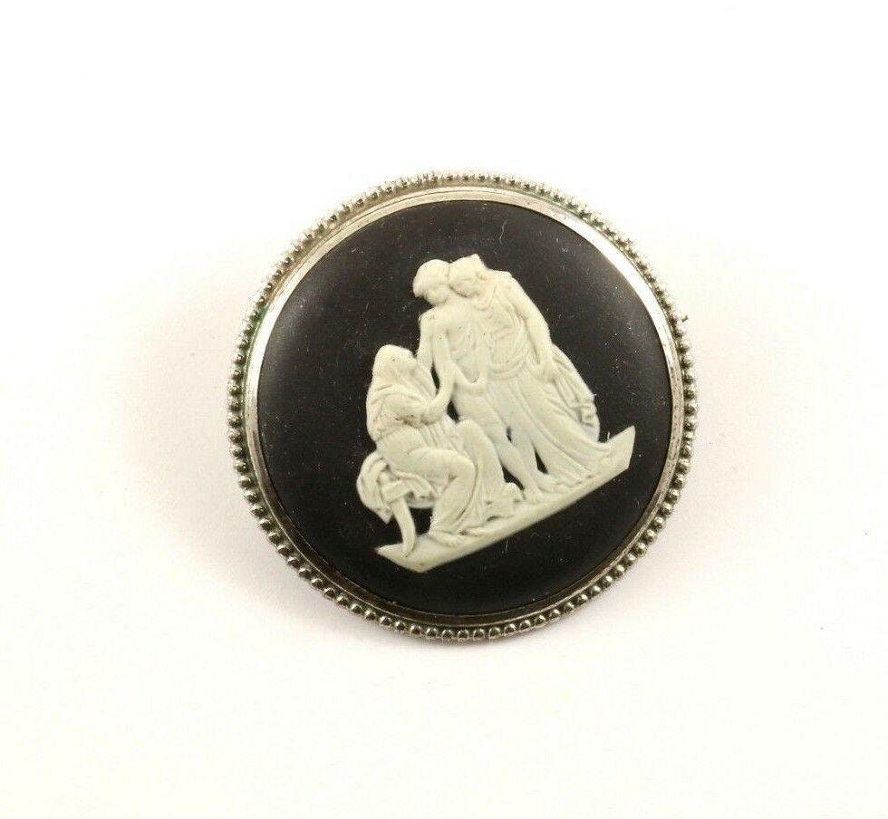 Vintage Wedgwood England Cameo Design Anstecknadel/Brosche 925 Sterling Bb 1527(123720989942 von GabrielStar