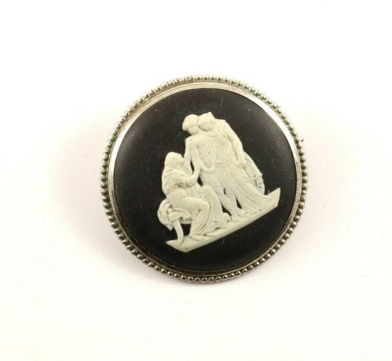 Vintage Wedgwood England Cameo Design Anstecknadel/Brosche 925 Sterling Bb 1527(123720989942 von GabrielStar