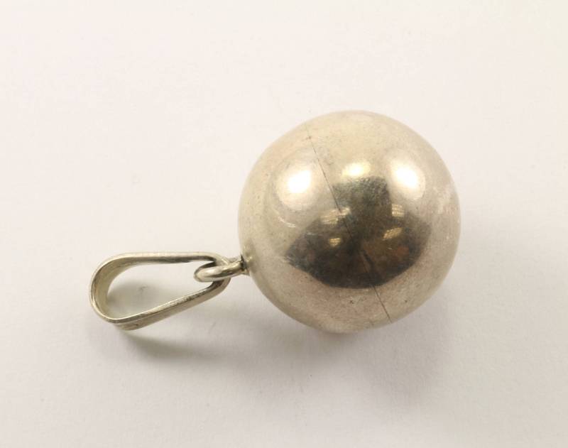Weinlese Mexiko Kugel Anhänger 925 Sterlingsilber Pd 2370 von GabrielStar