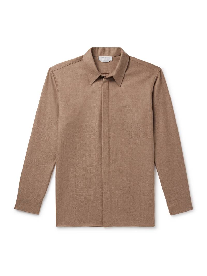 Gabriela Hearst - Nicolas Wool and Cashmere-Blend Shirt - Men - Brown - EU 43 von Gabriela Hearst