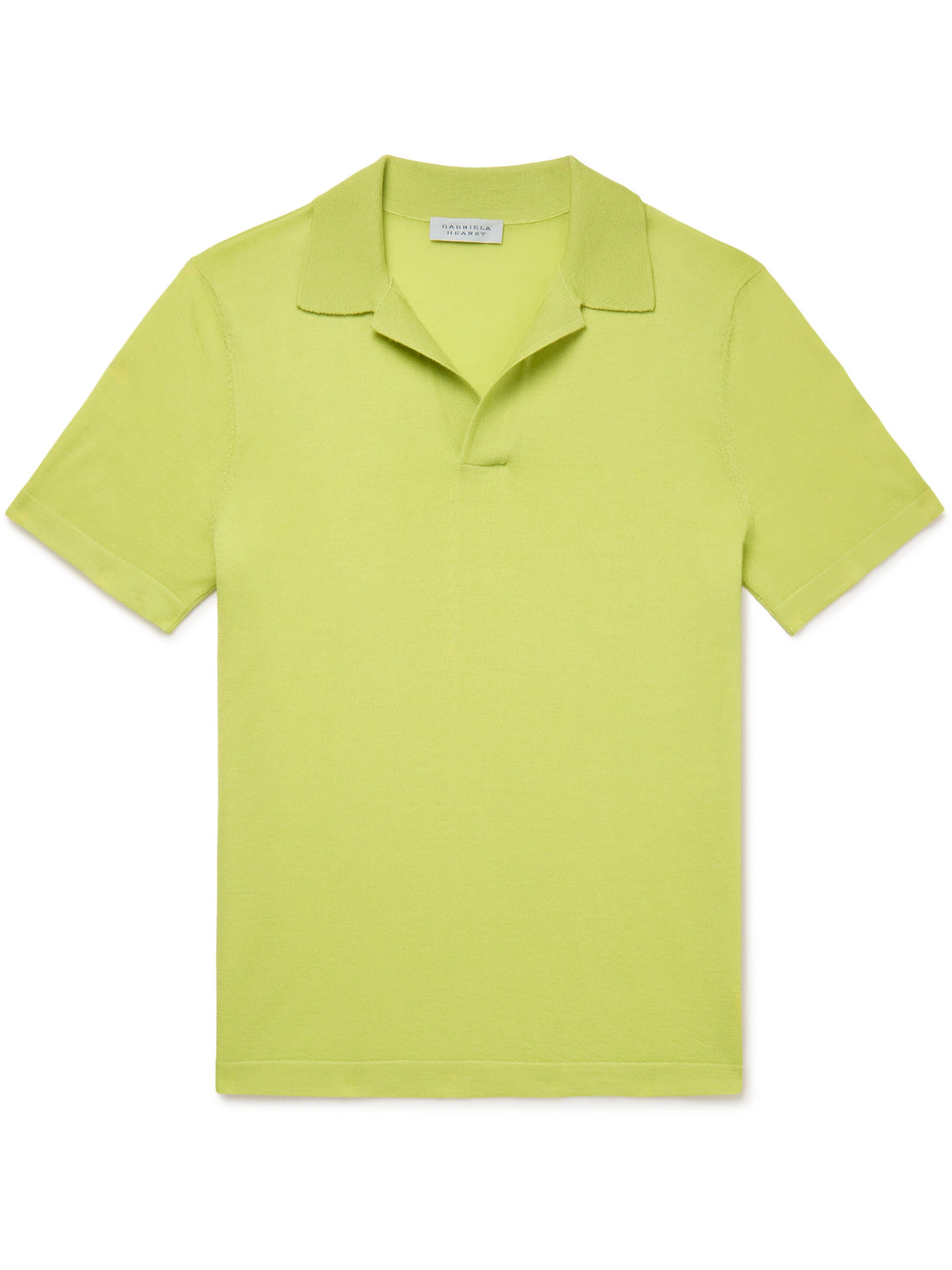 Gabriela Hearst - Stendhal Cashmere Polo Shirt - Men - Green - S von Gabriela Hearst