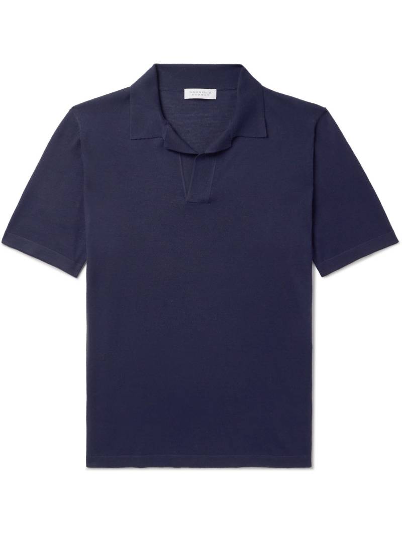 Gabriela Hearst - Stendhal Merino Wool Polo Shirt - Men - Blue - XXL von Gabriela Hearst