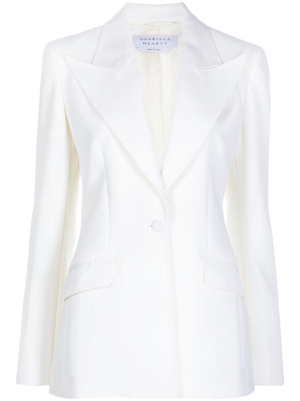 Gabriela Hearst Einreihiger Blazer - Weiß von Gabriela Hearst