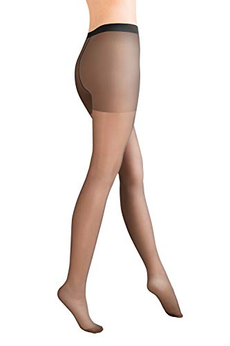 Gabriella Classic 20 DEN | Strumpfhosen für Damen | Einfarbige Feinstrumpfhose | Klassische Damenstrumpfhose | Nero Größe XL von Gabriella