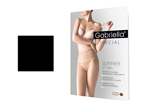 Gabriella Damen Strumpfhose Slimmer 17 | GRÖßE L | NERO von Gabriella