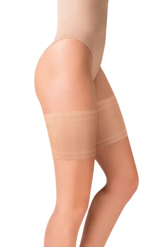 Gabriella Oberschenkelband aus Mesh Beige 3/4 M/L von Gabriella