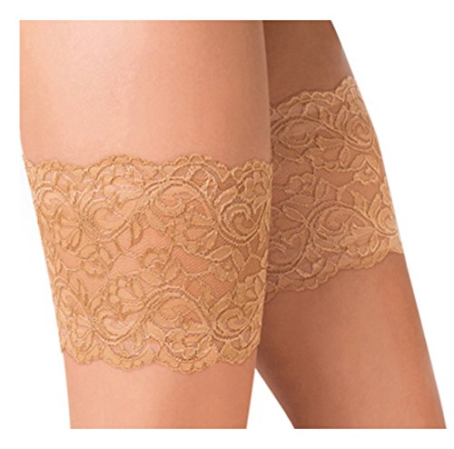 Gabriella Strumpfbend mit breitem mit Silikon (5/6 (68-76), Beige) von Gabriella