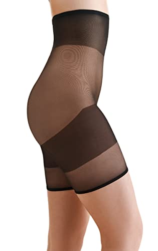 Gabriella Xenia Frauen Strumpfhosen-Shorts | Kurze Unterhosen für Damen | Shapewear und Unterwäsche für Frauen | Ideal für Sommer | Unsichtbar unter Sommerkleid und Leggings Nero M/L von Gabriella