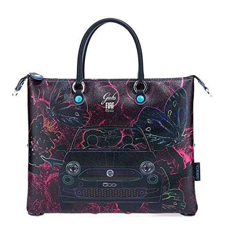 GABS G000033T3 G3 Umweltfreundlich Fiat Farfalle 500 Tasche mit Griffen umwandelbar für Damen Large (Größe LARGE), bordeaux von Gabs