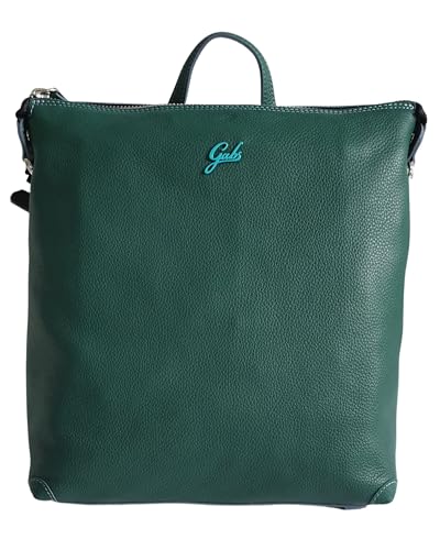 GABS Lolita Rucksack Tasche Made in Italy Leder 24 x 12 x 34 cm, Flaschengrün von Gabs