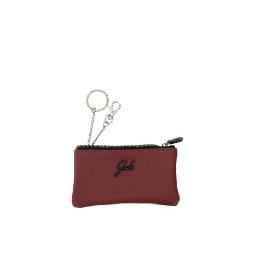Gabs Schlüsseletui mit 2 Schlüsselringen innen und Fronttasche mit Reißverschluss. 16 x 0,5 x 8 cm, C1559 Terrakotta von Gabs
