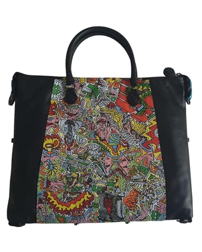 GABS Tasche Bellona M Abrazo Black Feeling Like, Schwarz gemustert von Gabs