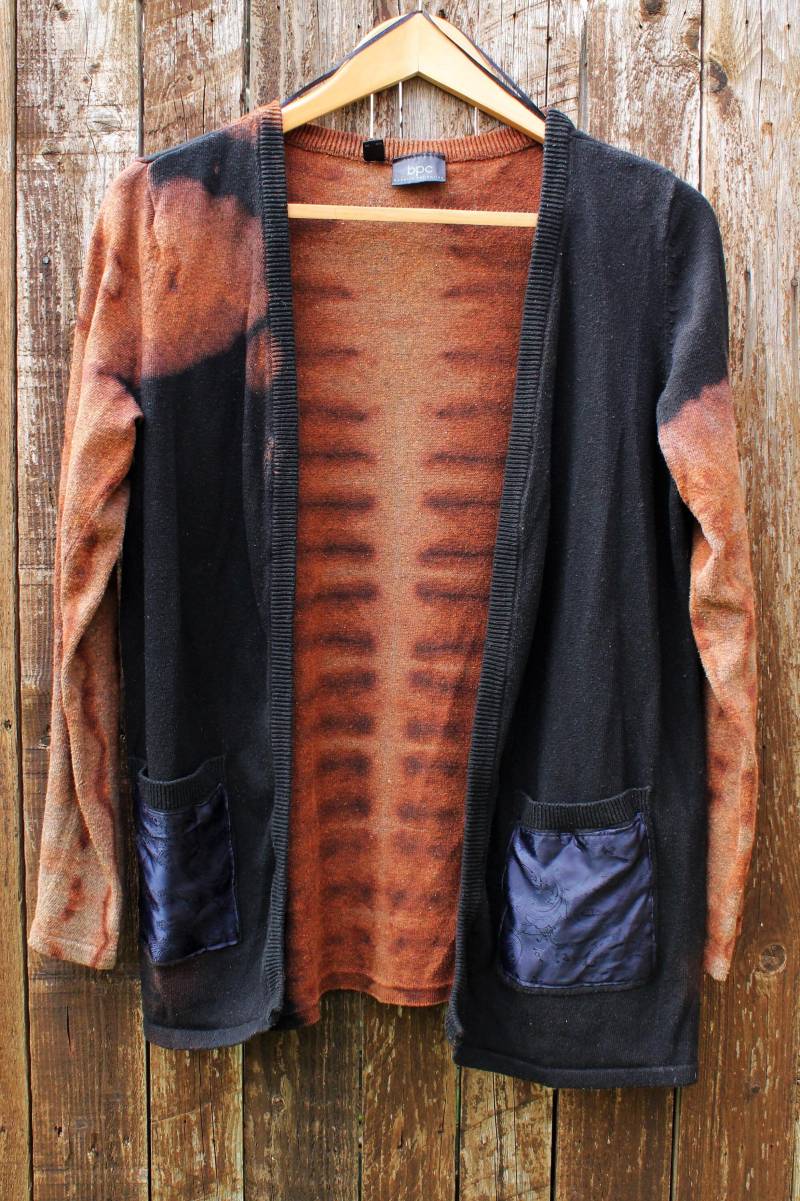 Baumwolle Jacke Tunika Longsleeve Tausendfüßler Gr 40/42 von GabundoRecycle