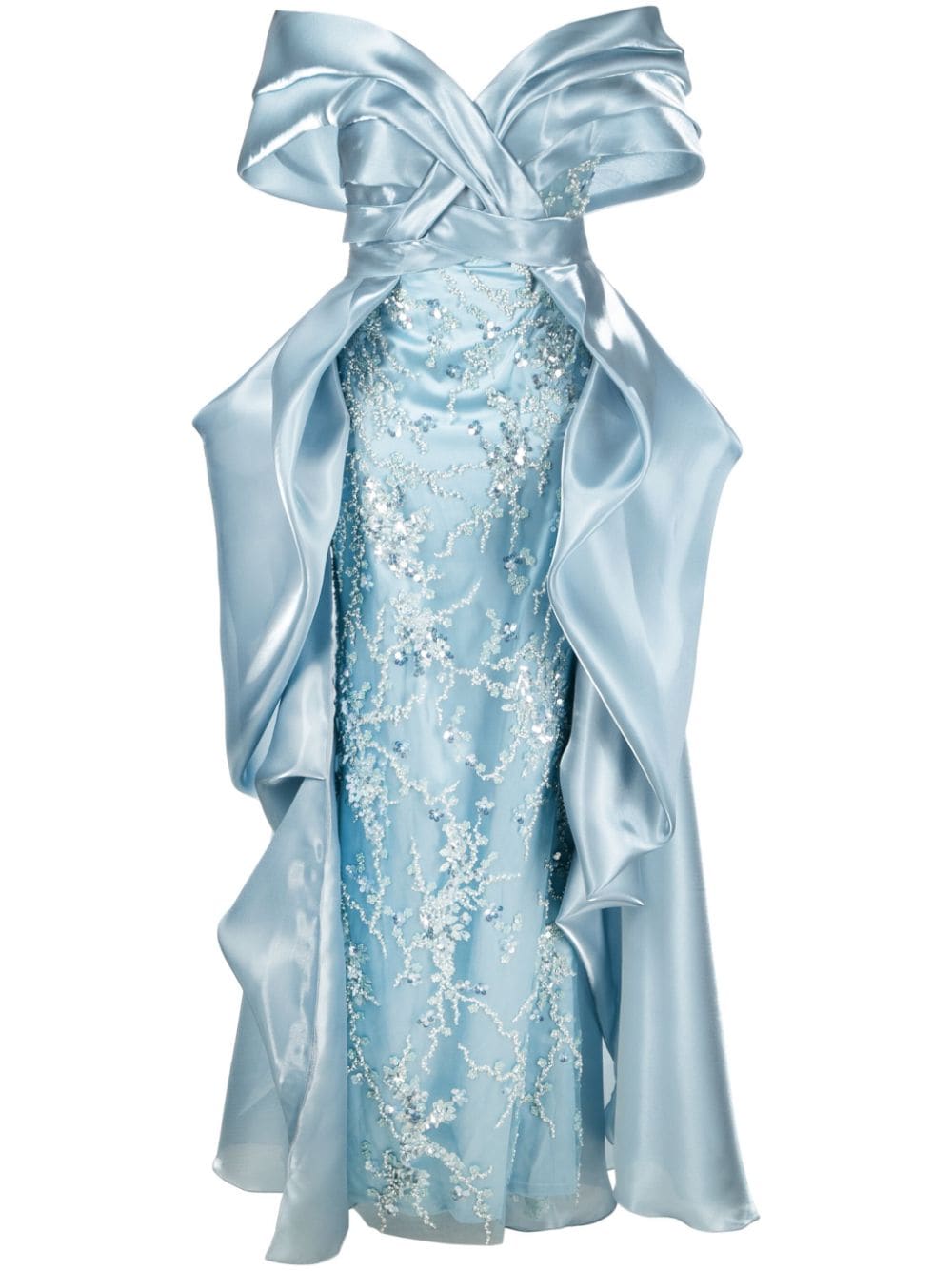 Gaby Charbachy Langes Kleid mit Pailletten - Blau Gaby Charbachy Langes Kleid mit Pailletten - Blau von Gaby Charbachy